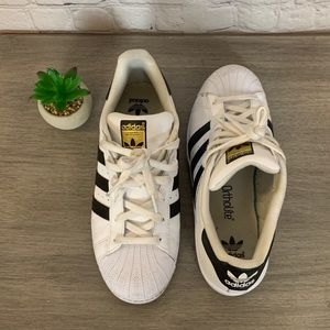 Men’s White/Black Classic Shell-toe Adidas